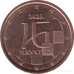 Монета. Хорватия. 2 цента 2023 год.