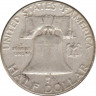 Монета. США. 50 центов 1955 год. Франклин. рев.