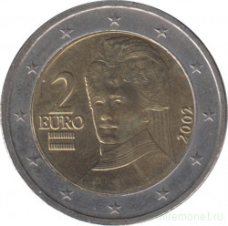 Монета. Австрия. 2 евро 2002 год.