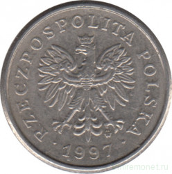Монета. Польша. 20 грошей 1997 год.