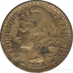 Монета. Камерун. 1 франк 1924 год.