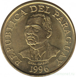 Монета. Парагвай. 10 гуарани 1996 год.