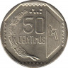 Монета. Перу. 50 сентимо 1998 год. рев.