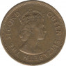 Монета. Гонконг. 10 центов 1978 год. рев.