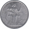 Монета. Новая Каледония. 1 франк 1973 год. ав.