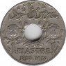 Монета. Ливан. 1 пиастр 1925 год. ав.