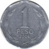 Монета. Чили. 1 песо 2006 год. ав.