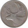 Монета. Канада. 25 центов 1950 год. ав.