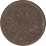 Монета. Германия (Германская империя 1871-1922). 2 пфеннига 1874 год. (C). рев.