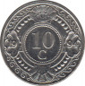 Монета. Нидерландские Антильские острова. 10 центов 1994 год. ав.