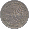 Монета. Никарагуа. 25 сентаво 1965 год.  рев.