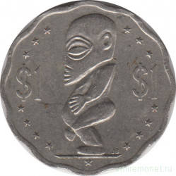 Монета. Острова Кука. 1 доллар 1988 год.
