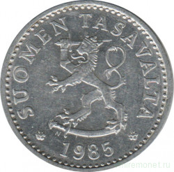 Монета. Финляндия. 10 пенни 1985 год.