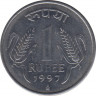 Монета. Индия. 1 рупия 1997 год. ав.