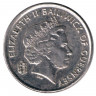 Монета. Гернси. 5 пенсов 2006 год.