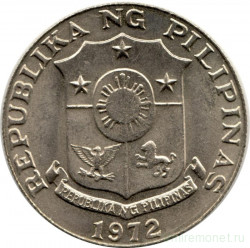 Монета. Филиппины. 50 сентимо 1972 год.