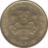 Монета. Сингапур. 5 центов 1986 год. ав.