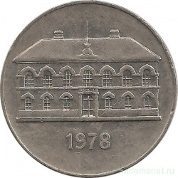 Монета. Исландия. 50 крон 1978 год.
