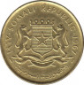 Монета. Сомали. 5 чентезимо 1967 год. ав.