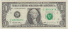 Банкнота. США. 1 доллар 1995 год. G. Тип 496а. ав.