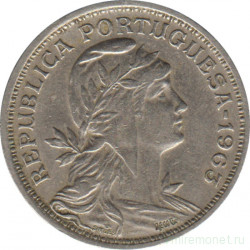 Монета. Португалия. 50 сентаво 1963 год.