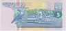 Банкнота. Суринам. 5 гульденов 1996 год. Тип 136b. рев.