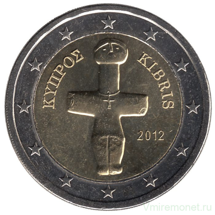 Монета. Кипр. 2 евро 2012 год.
