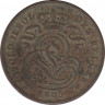 Монета. Бельгия. 2 цента 1905 год. DES BELGES. ав.