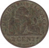 Монета. Бельгия. 2 цента 1905 год. DES BELGES. рев.