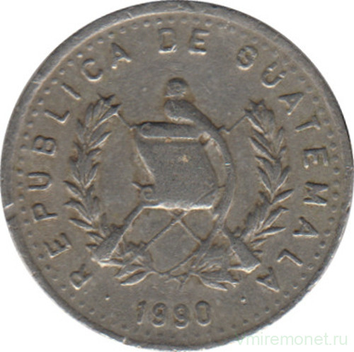 Монета. Гватемала. 5 сентаво 1990 год.