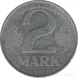 Монета. ГДР. 2 марки 1983 год.