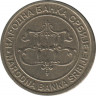  Монета. Сербия. 1 динар 2004 год. рев.