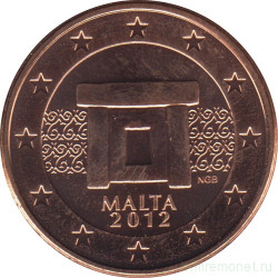 Монета. Мальта. 5 центов 2012 год.