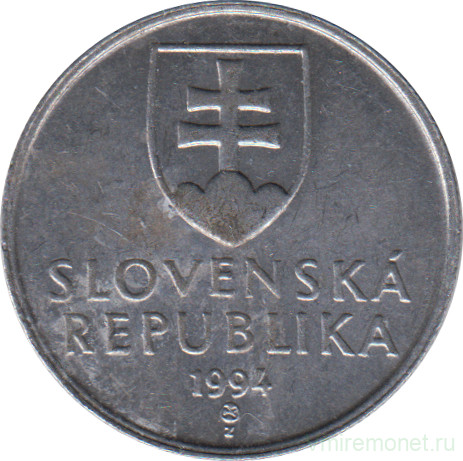 Монета. Словакия. 20 геллеров 1994 год.