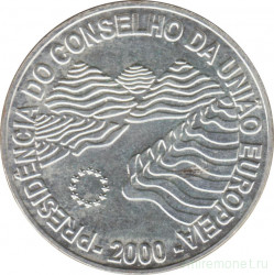 Монета. Португалия. 1000 эскудо 2000 год. Председательство Португалии в Евросоюзе.
