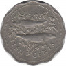 Монета. Багамские острова. 10 центов 1987 год. ав.