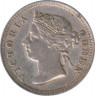 Монета. Гонконг. 5 центов 1901 год. рев.