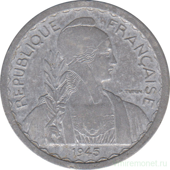 Монета. Французский Индокитай. 10 сантимов 1945 год. (B).