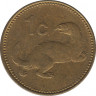  Реверс. Монета. Мальта. 1 цент 1995 год.
