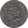 Монета. Французская Полинезия. 20 франков 1999 год. ав.