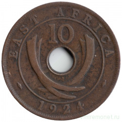 Монета. Британская Восточная Африка. 10 центов 1924 год.