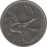 Монета. Канада. 25 центов 1975 год. ав.