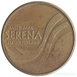 Жетон торговый. Для прохода в аквапарк. "Serena". Финляндия.