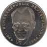 Монета. ФРГ. 2 марки 1996 год. Вилли Брандт. Монетный двор - Карлсруэ (G). ав.