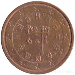 Монета. Португалия. 2 цента 2009 год. 