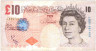 Банкнота. Великобритания. 10 фунтов 2000 год. Тип 389d. 