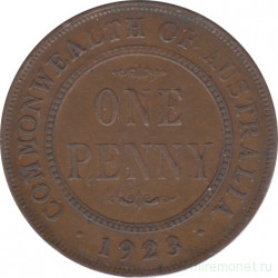 Монета. Австралия. 1 пенни 1923 год.