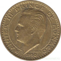 Монета. Монако. 20 франков 1950 год.