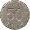 Монета. Южная Корея. 50 вон 1997 год. ав.
