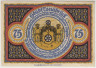 Бона. Нотгельд. Германия. Город Оснабрюк. 75 пфеннигов 1921 год. 1032.1.5. ав.